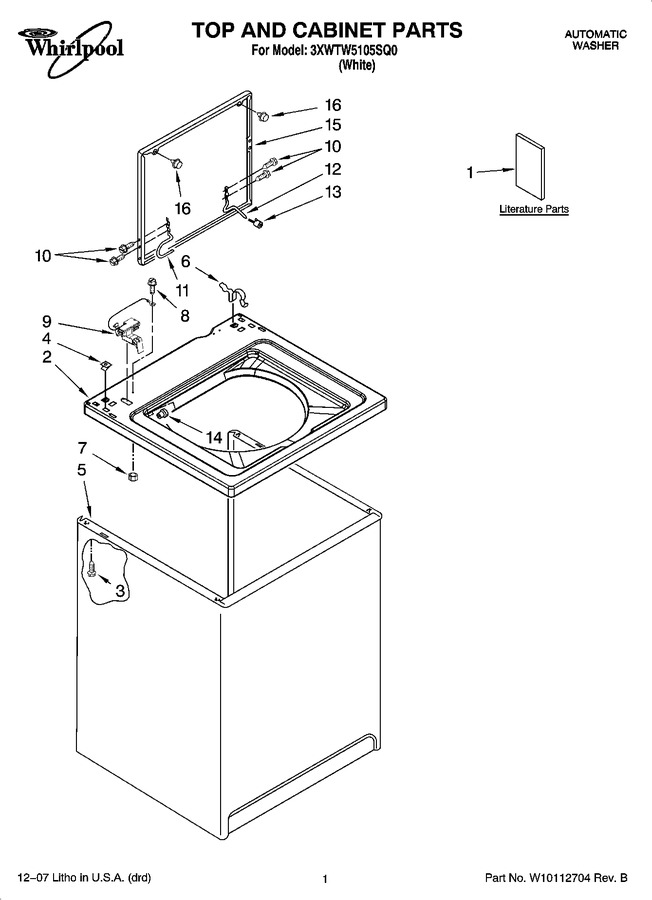 Diagram for 3XWTW5105SQ0