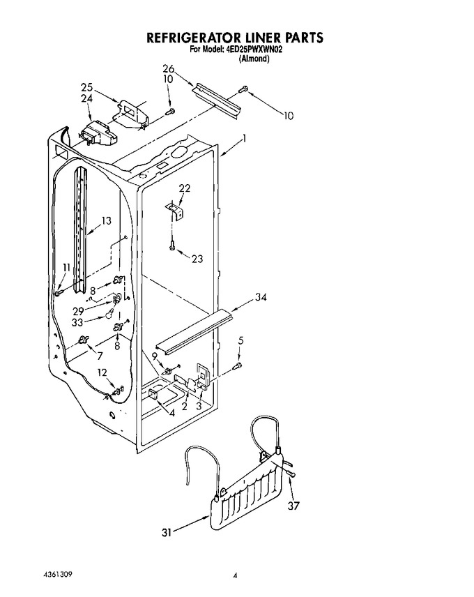 Diagram for 4ED25PWXWN02
