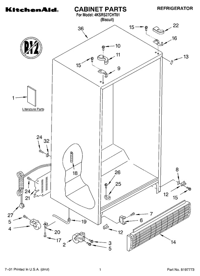 Diagram for 4KSRS27CHT01