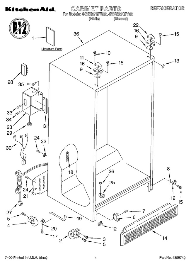 Diagram for 4KSRS27QFW02