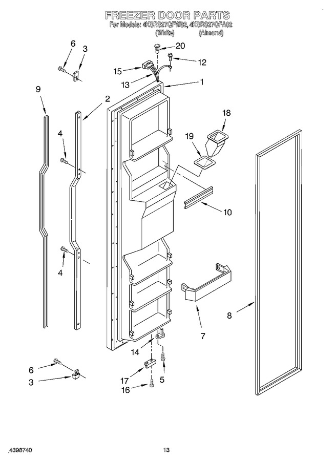 Diagram for 4KSRS27QFW02