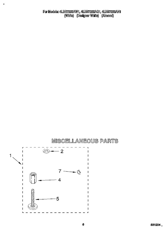 Diagram for 4LBR7255AW1