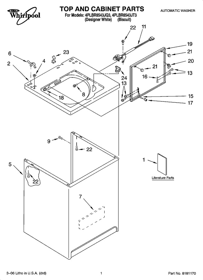 Diagram for 4PLBR8543JT3
