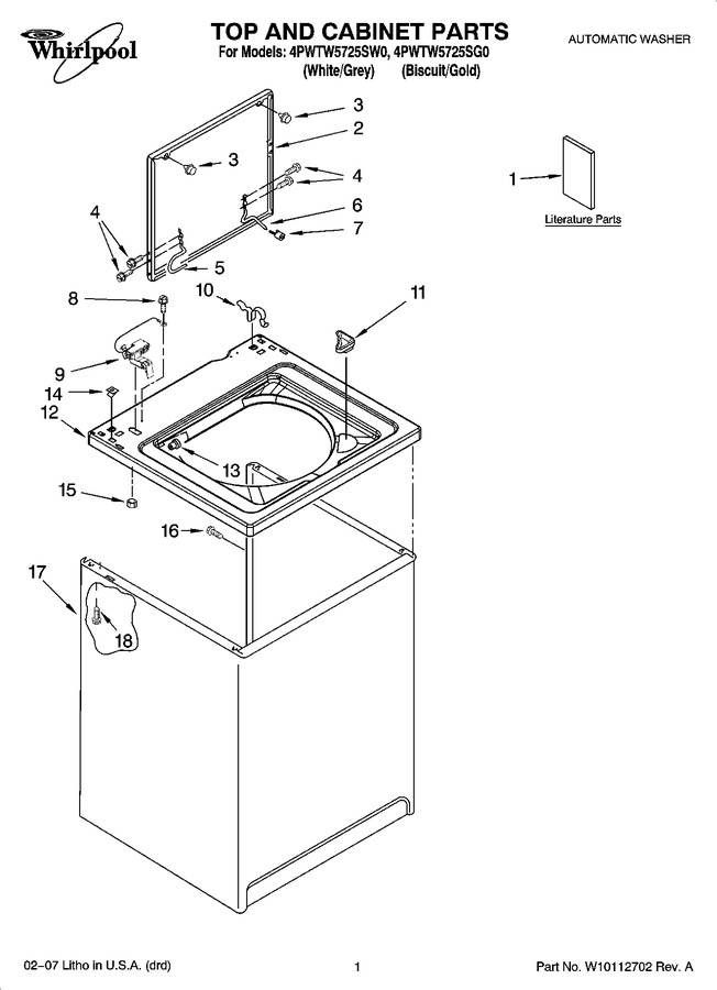 Diagram for 4PWTW5725SW0