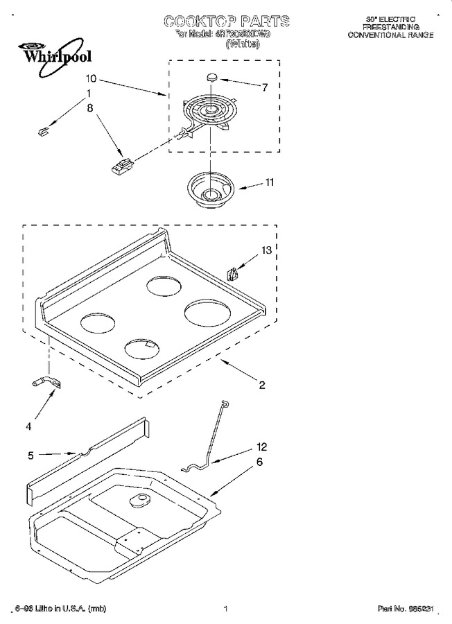 Diagram for 4RF302BXDW0