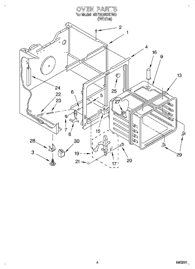 Diagram for 4RF302BXDW0