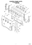 Diagram for 02 - Control Panel Parts