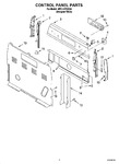 Diagram for 02 - Control Panel Parts