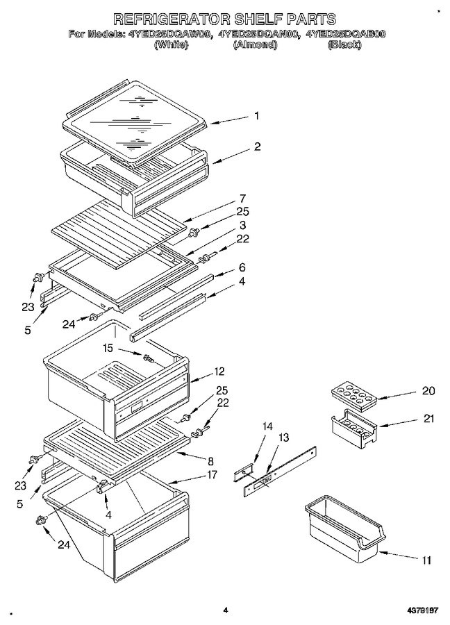 Diagram for 4YED25DQAB00