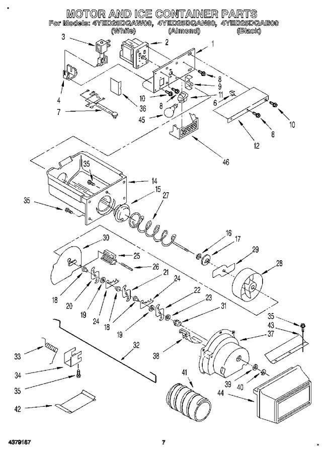 Diagram for 4YED25DQAB00