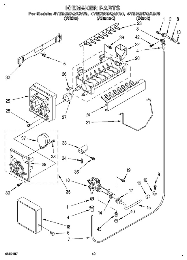 Diagram for 4YED25DQAB00