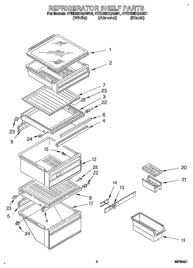 Diagram for 4YED25DQAW01