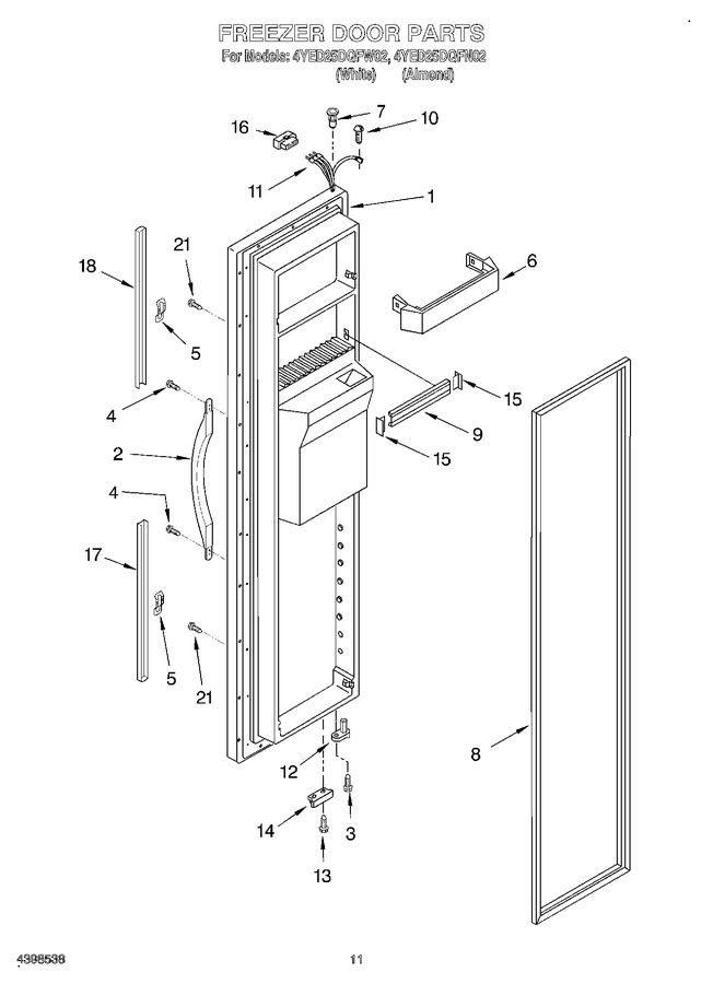 Diagram for 4YED25DQFW02