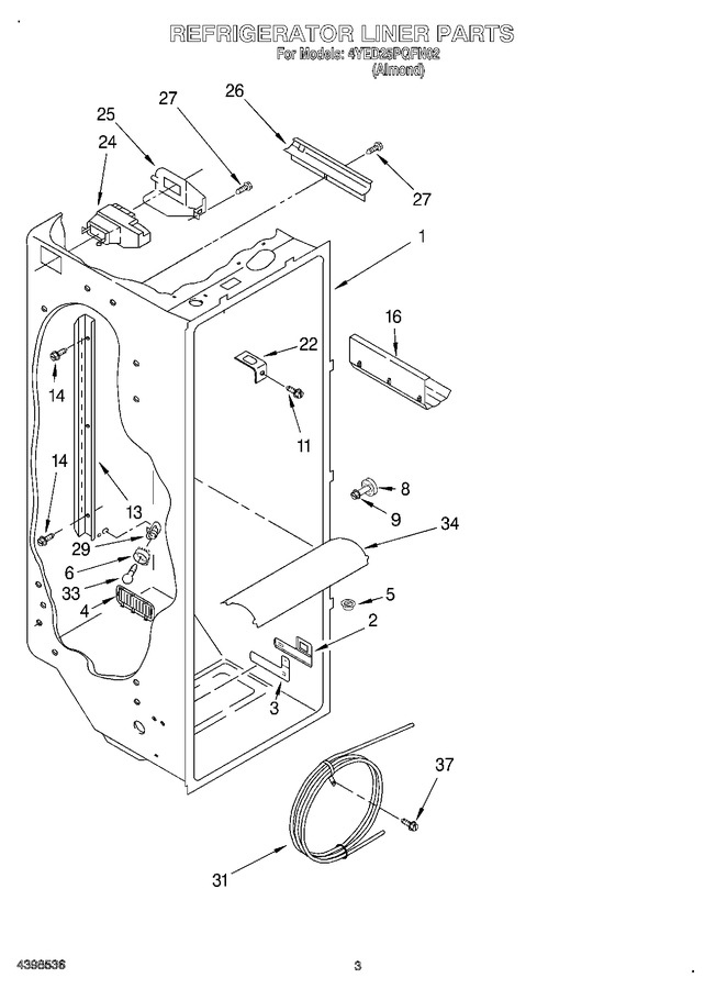 Diagram for 4YED25PQFN02