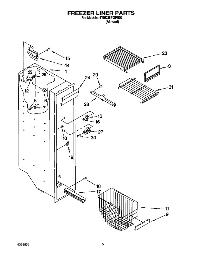 Diagram for 4YED25PQFN02
