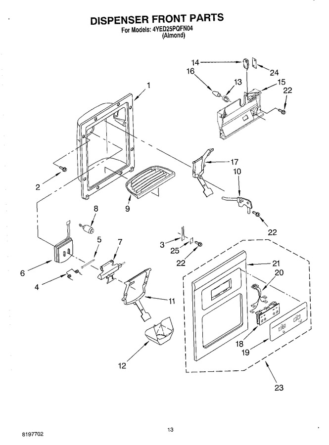Diagram for 4YED25PQFN04