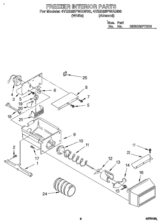 Diagram for 4YED25PWAW00