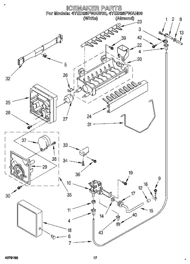 Diagram for 4YED25PWAW00
