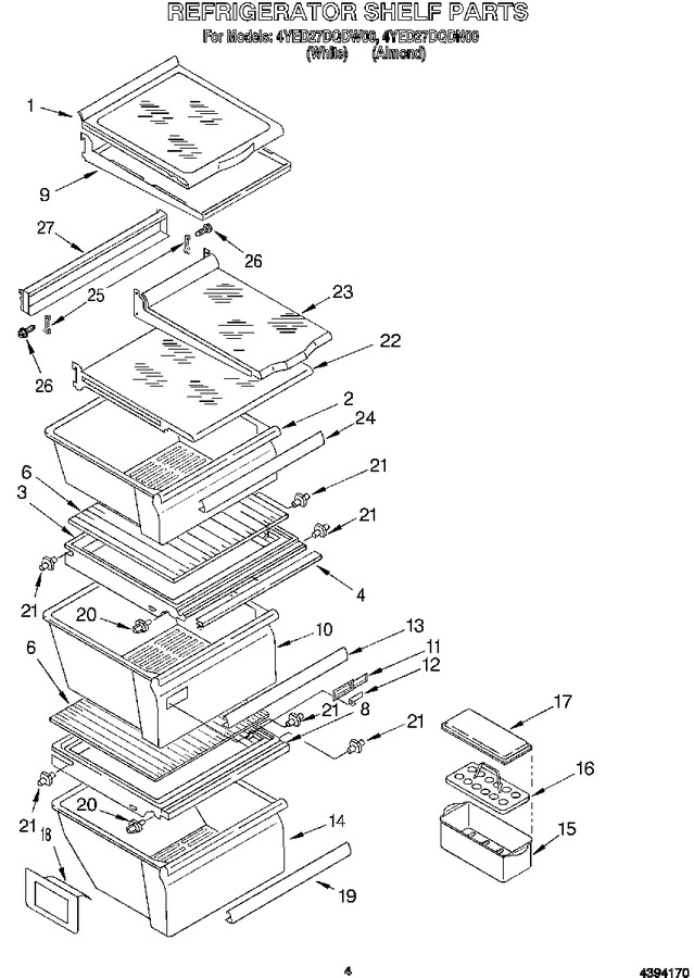 Diagram for 4YED27DQDW00