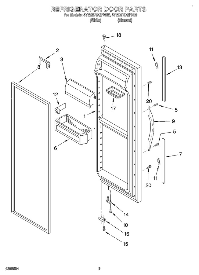 Diagram for 4YED27DQFW02