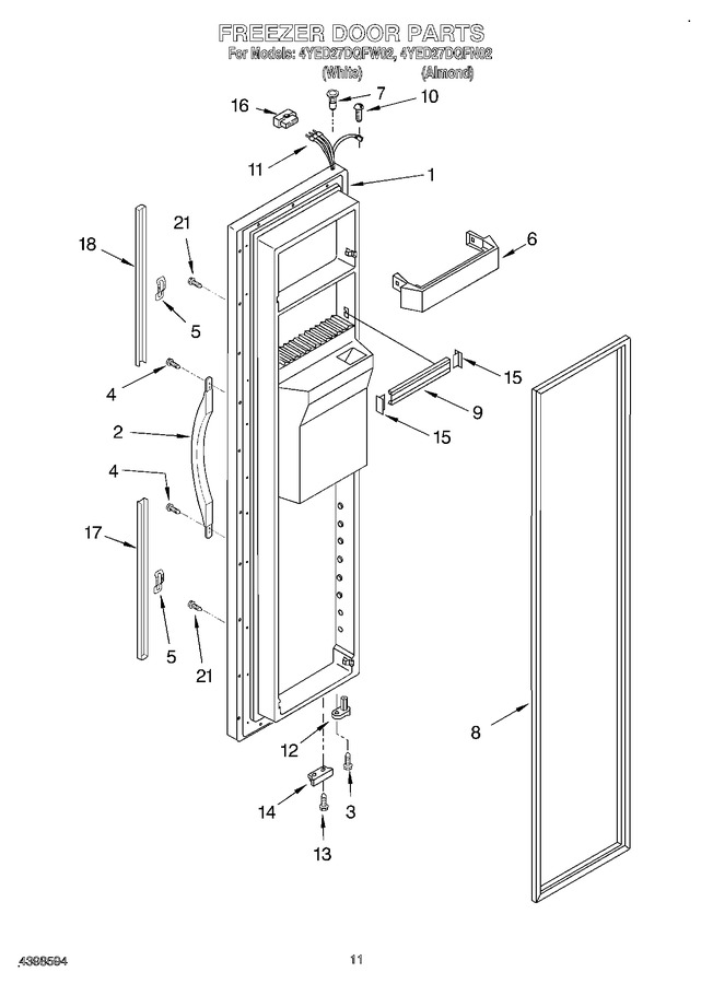 Diagram for 4YED27DQFW02