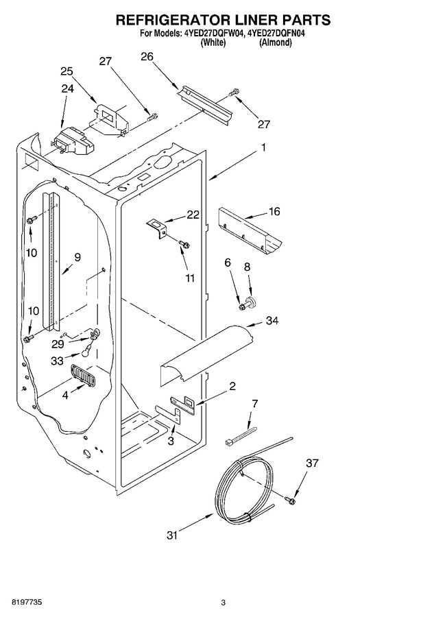Diagram for 4YED27DQFN04