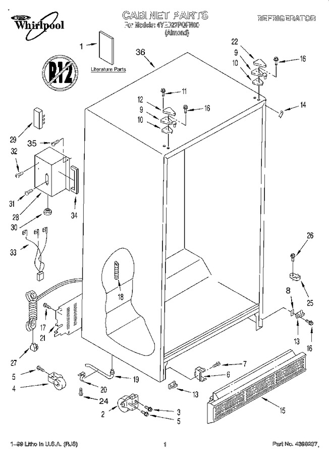 Diagram for 4YED27PQFN00