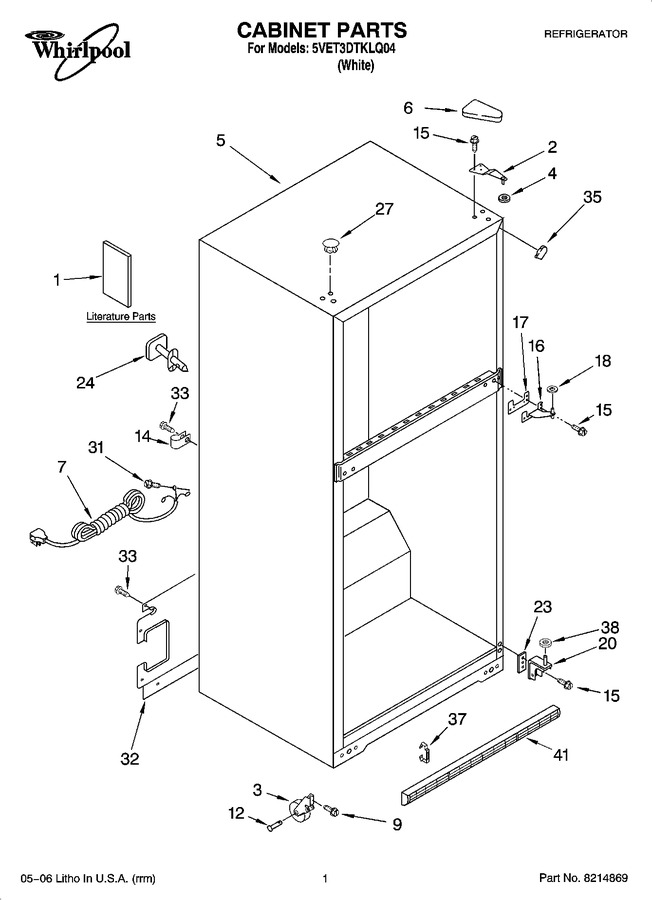 Diagram for 5VET3DTKLQ04