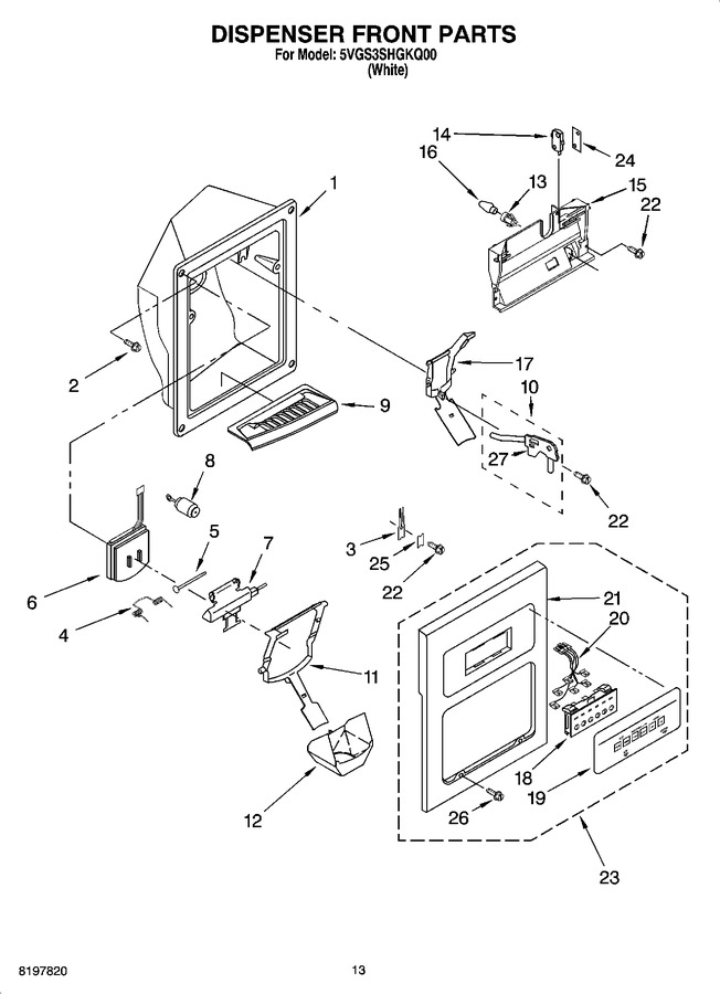 Diagram for 5VGS3SHGKQ00