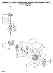 Diagram for 04 - Brake, Clutch, Gearcase, Motor And Pump Parts
