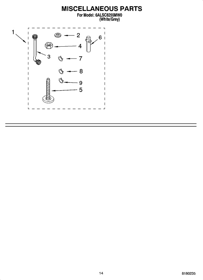 Diagram for 6ALSC8255MW0