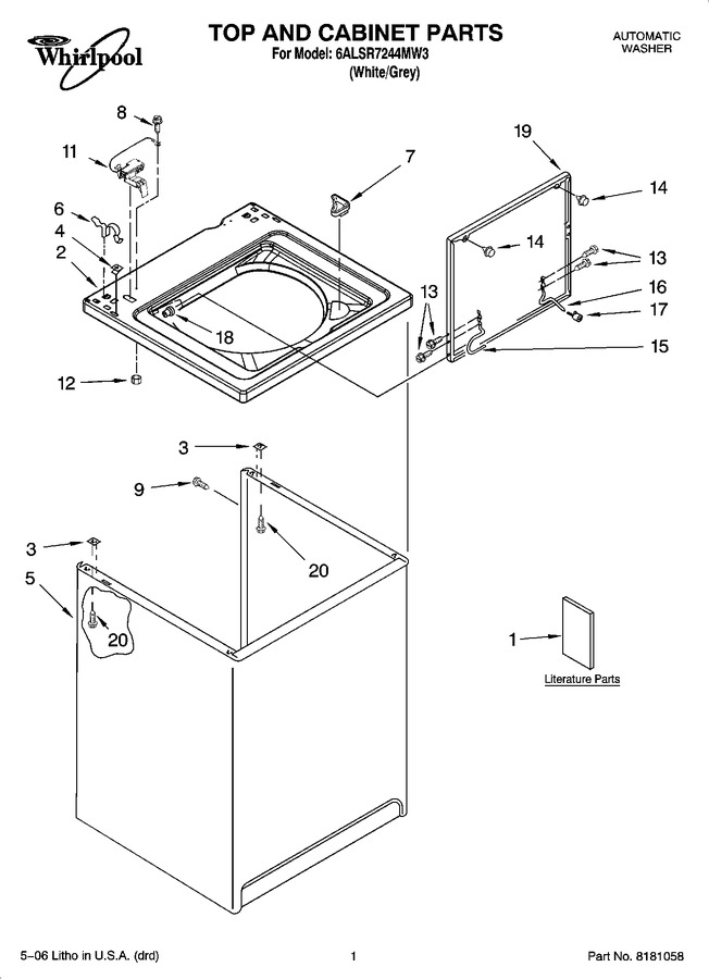 Diagram for 6ALSR7244MW3