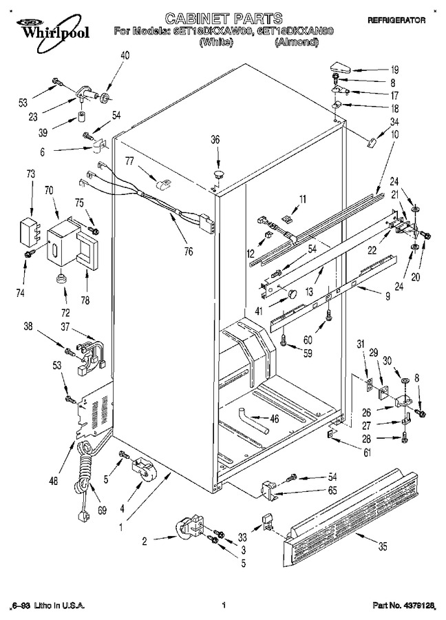 Diagram for 6ET18DKXAW00