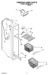 Diagram for 04 - Freezer Liner Parts