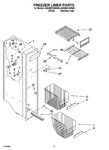 Diagram for 04 - Freezer Liner Parts