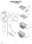 Diagram for 04 - Freezer Liner Parts