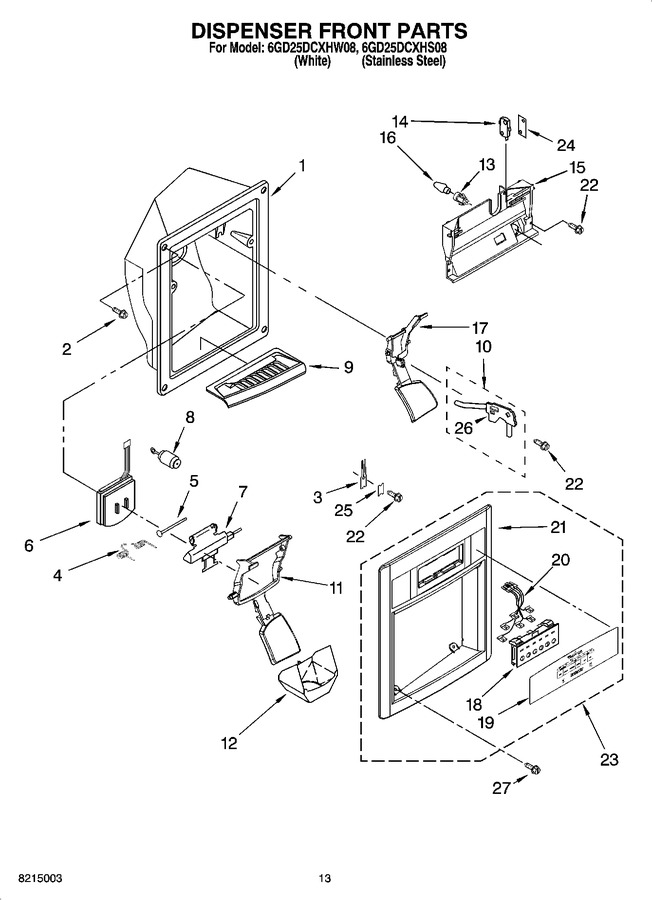 Diagram for 6GD25DCXHS08