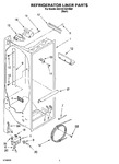 Diagram for 02 - Refrigerator Liner Parts