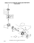 Diagram for 07 - Brake, Clutch, Gearcase, Motor And Pump