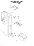 Diagram for 03 - Freezer Liner Parts