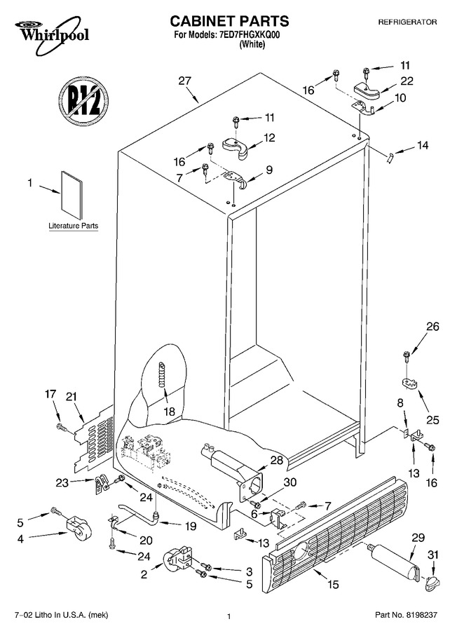 Diagram for 7ED7FHGXKQ00