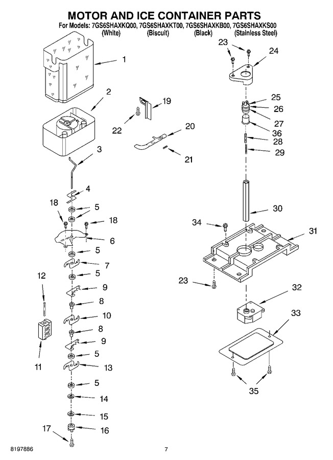Diagram for 7GS6SHAXKQ00
