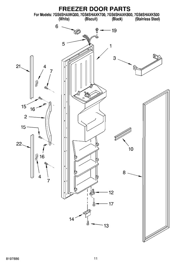 Diagram for 7GS6SHAXKT00