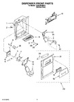 Diagram for 08 - Dispenser Front Parts