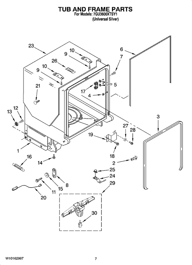Diagram for 7GU3600XTSY1
