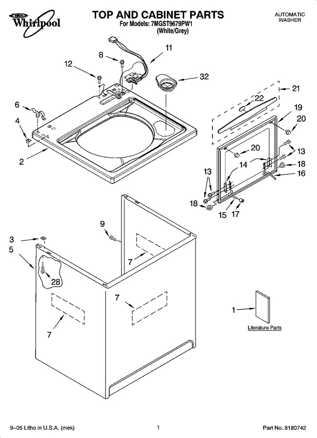 Diagram for 7MGST9679PW1