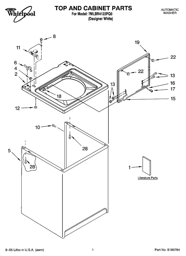 Diagram for 7MLBR4122PQ0