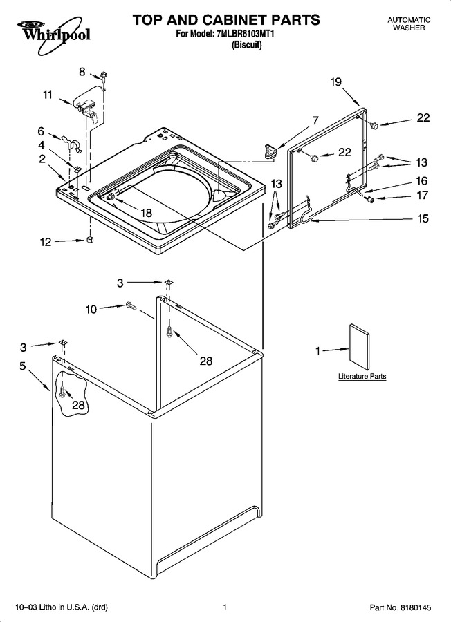 Diagram for 7MLBR6103MT1