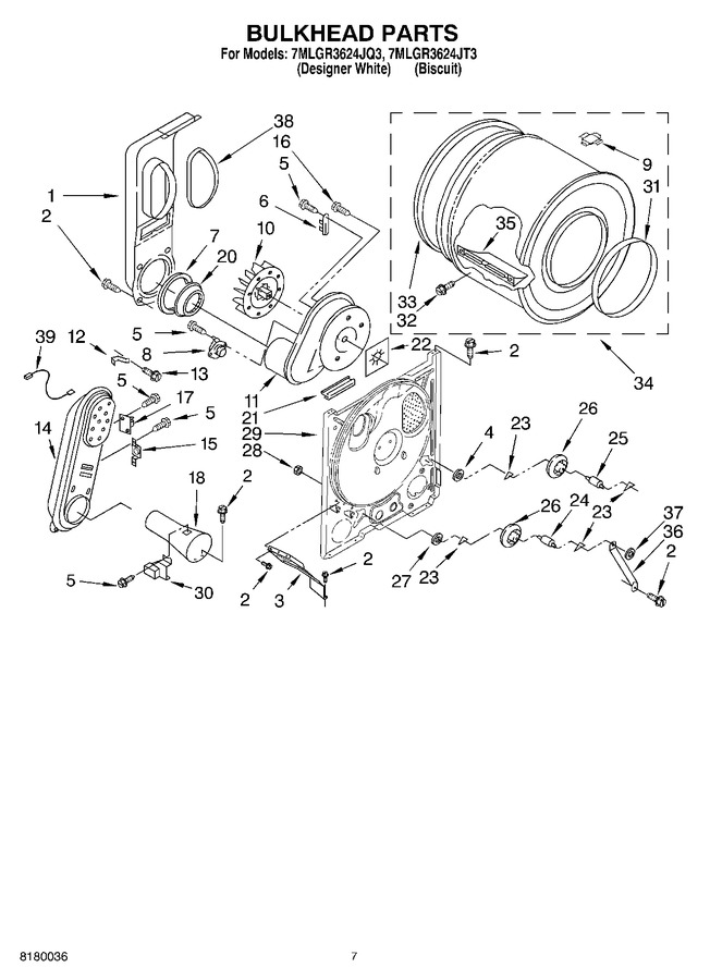 Diagram for 7MLGR3624JT3