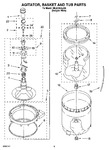 Diagram for 03 - Agitator, Basket And Tub Parts